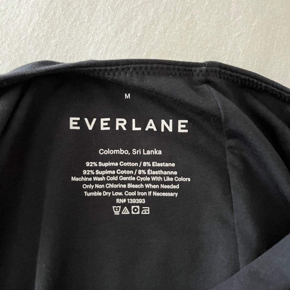 Everlane Short-Sleeved, Crew Neck Bodysuit - Picture 2 of 3